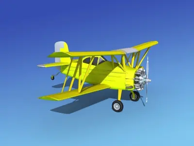 Grumman G-164 AgCat V09 Cropduster 3D model