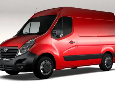Vauxhall Movano L1H2 Van 2016 3D model
