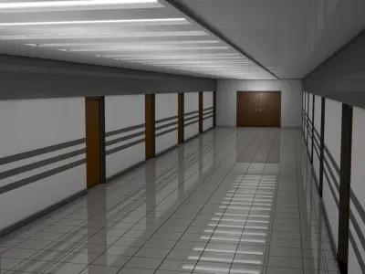 Apartment Corridor  Low-poly 3D model purchase