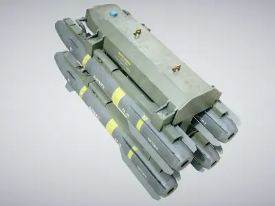 Hellfire Missile Launcher 3D model