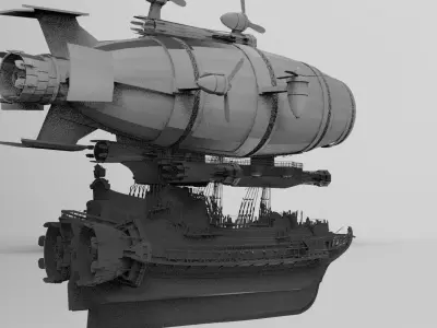 Zeppelin Airship Queens 3D model