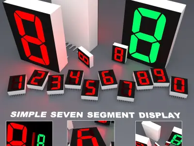 7Segment - Animated Seven Segment Display 3D model
