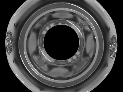 Metal Decor Sphere 3D model