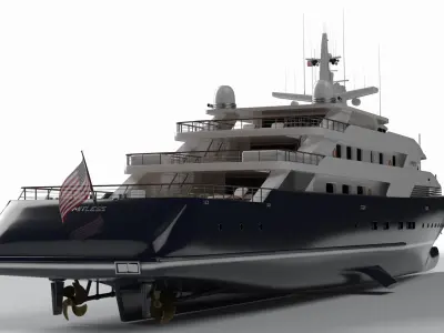 Limitless Superyacht Dynamic Simulation 3D model