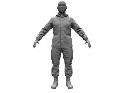 Russian Military Uniform Gorka High Poly 3D model