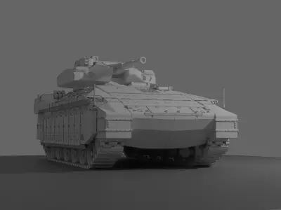 IDF Nammer with 30mm turret 3D print model
