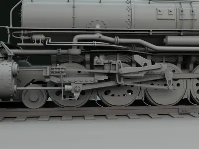 American Lacomotive union pacific  4096 3D model