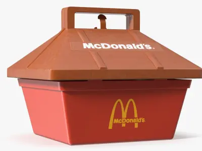 Vintage McDonalds Plastic Happy Meal Kit 1989 3D model