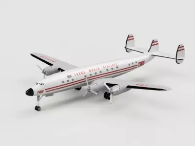Lockheed L1049 super CONSTELLATION- 3D printed Scale model 3D print model