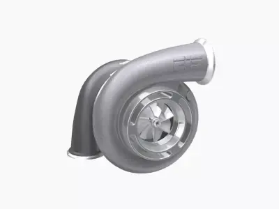 Forced Inductions GTR 107mm GEN4 turbocharger Low-poly 3D model