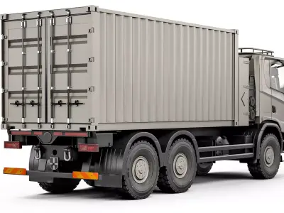 Truck R500 XT 6x6 container 2022 3D model