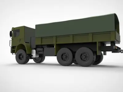Volkswagen Constellation military trucks 3D model