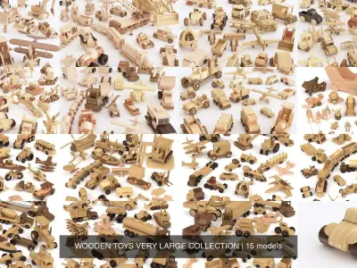 WOODEN TOYS VERY LARGE COLLECTION 