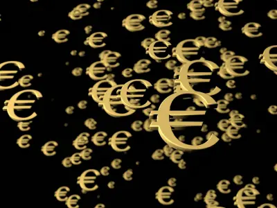 Euro currency sign 3D model