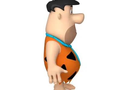 Fred Flintstone Cartoon 3D model