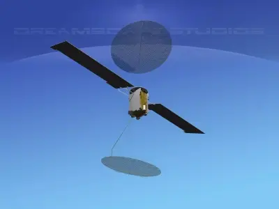 COMSAT MUOS Satellite 3D model