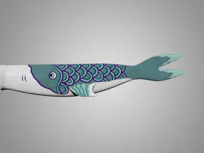 Fish Kite 3D model