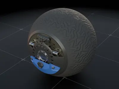 RT-G spherical robot 3D model