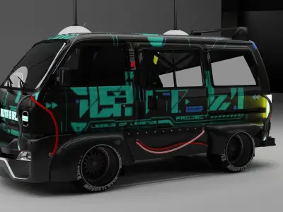 maruti suzuki Omni Low-poly 3D model