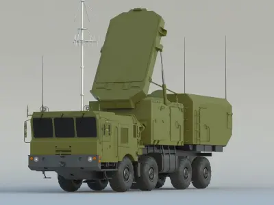 92N6 Grave Stone Radar 3D model