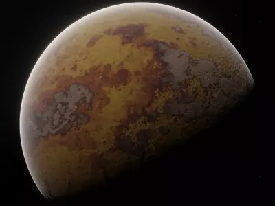 Planet Space Ready to game Low-poly 3D model 10