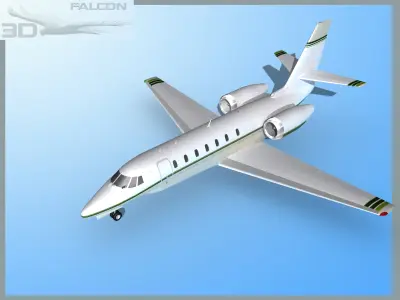 Falcon3D Citation Sovereign C680 FS07 3D model