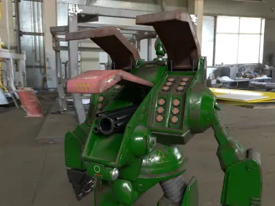 Gladiator Destroid Spartan MBR 07 Mk II FAN PROJECT Free 3D model