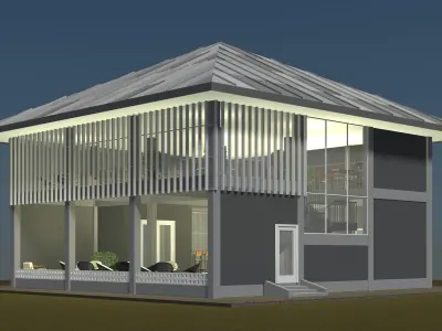 Cafe 25T01 3D model