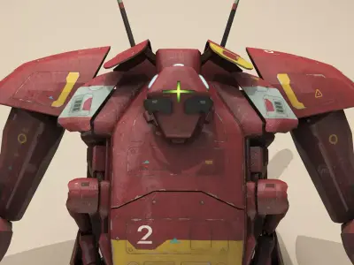 Sci-fi mech 3D model 3D model