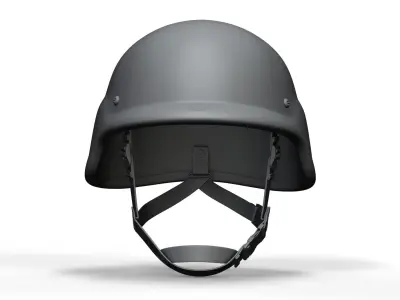 Police Helmet - High and Low Poly 3D model