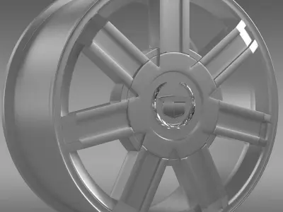 Cadillac Escalade awd 2012 rim 3D model