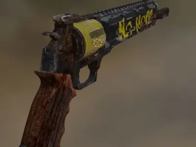 tyr pistol Low-poly 3D model