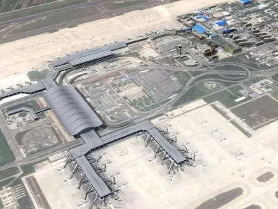 Xian International Airport China 3D model