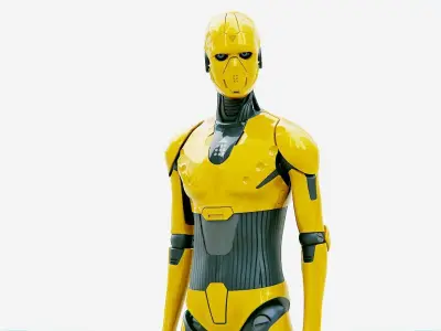 i-HOMO 02  Rigged for Unreal Engine - Unity - MIXAMO  3D model