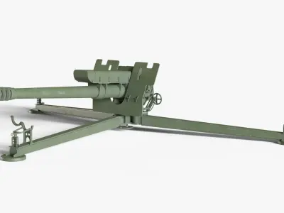 D-30 122mm Howitzer 3D model