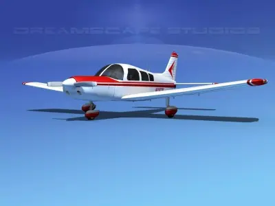 Piper PA-28 V15 3D model