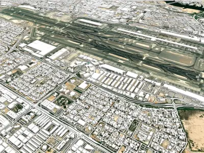 Dubai International Airport  3D model
