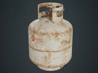 Propane Tank 1B Low-poly 3D model
