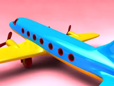 Toy airplane 3D model