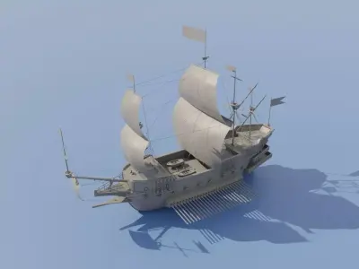 Galleon Ship 3D model