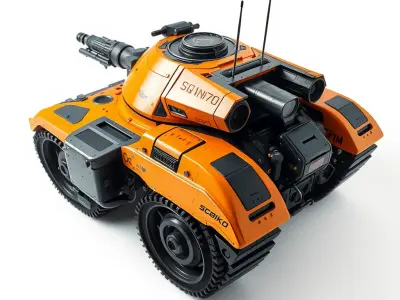 SciFi Recon Drone Model Pack Low-poly 3D model