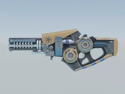 Sci-Fi Shotgun - Tiny Shooter Low-poly 3D model