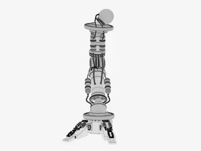 sci-fi robotic machine 3D model