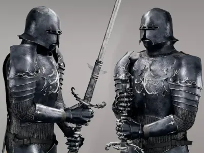 Grim Knight 3D model