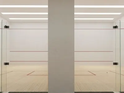 Double Squash Court 3D model