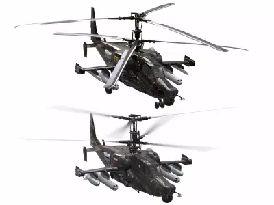 AirCraft 09 - Helicopter 3D model