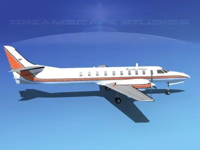 Swearingen SA226 Bearskin Airlines 1 3D model