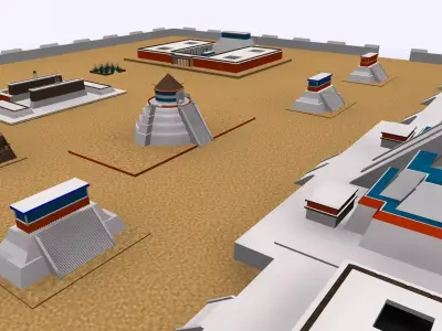 TENOCHTITLAN 3D ANCIENT CITY MAX 2010 3D model