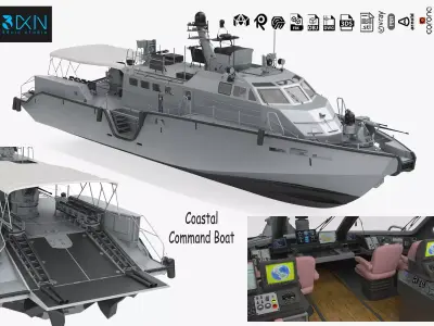 Coastal Command Patrol Boat 3D model