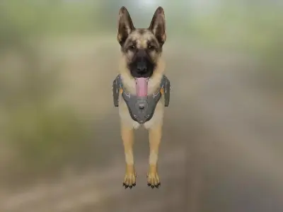 Dog   jerman seaford  3D model